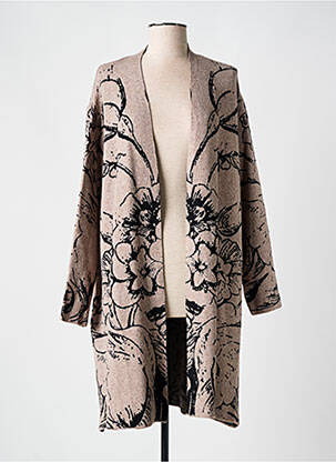 Vestă cu mâneci lungi maro YELLOW LABEL femeie