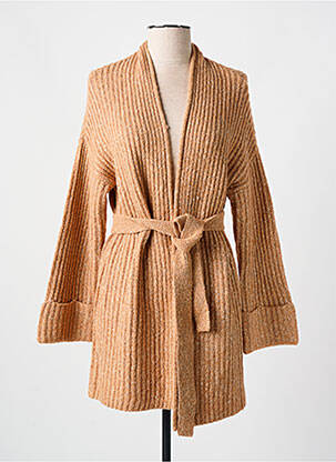 Vestă cu mâneci lungi maro YEST femeie