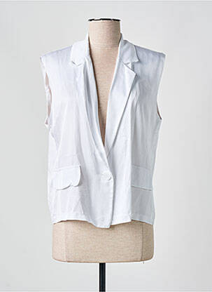 Vestă fără mâneci alb CARLA GIANNINI femeie