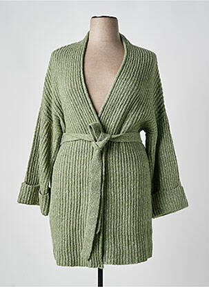 Vestă cu mâneci lungi verde YESTA femeie