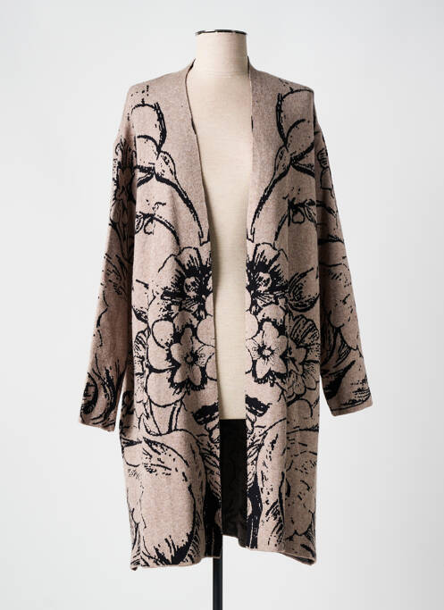 Vestă cu mâneci lungi maro YELLOW LABEL femeie