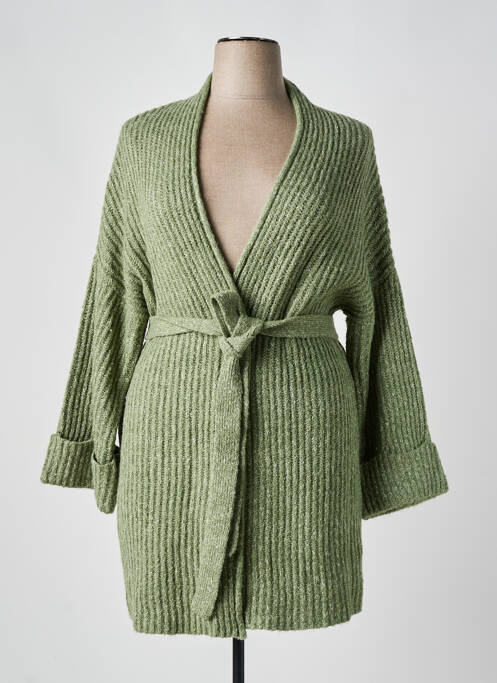 Vestă cu mâneci lungi verde YESTA femeie