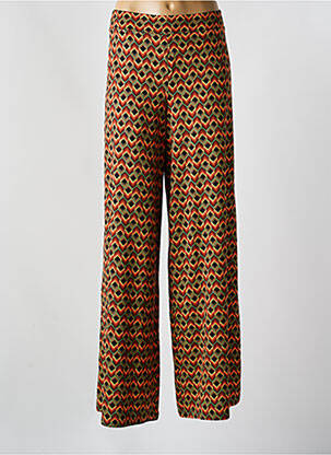 Pantalon drept talie elastică maro KING LOUIE femeie
