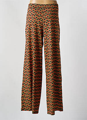 Pantalon drept talie elastică maro KING LOUIE femeie