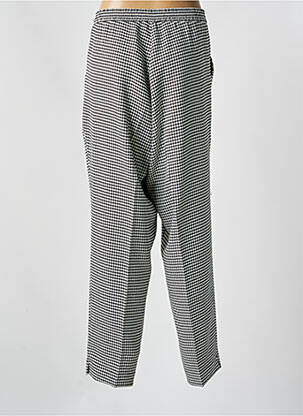 Pantalon drept talie elastică negru MAT. femeie