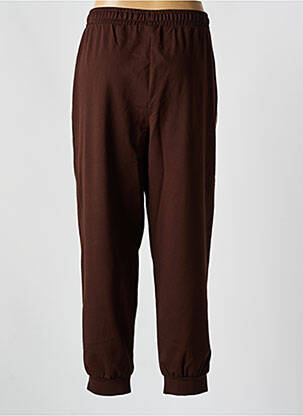 Pantalon drept talie elastică albastru MAT. femeie