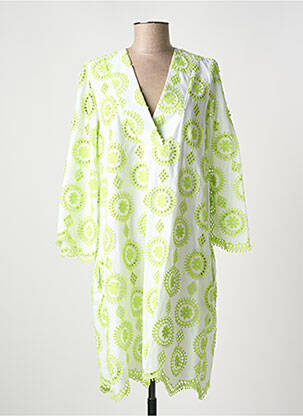Rochie midi mâneci 3/4 mâneci 3/4 alb VALERIE KHALFON femeie