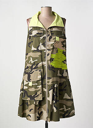 Rochie scurtă verde TRICOT CHIC femeie