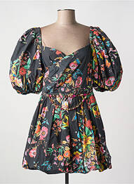 Rochie scurtă mâneci 3/4 mâneci 3/4 negru MIRIAM STELLA femeie