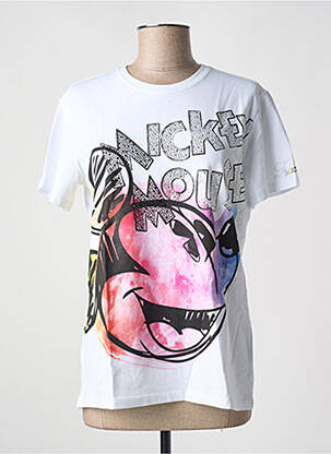 Tricou serigrafie mâneci scurte alb FRACOMINA femeie