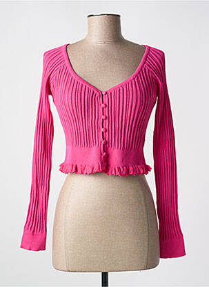 Vestă cu mâneci lungi roz FRACOMINA femeie