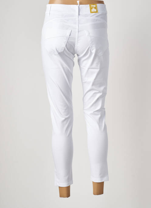 Pantalon 7/8 alb MADEMOISELLE SANS GÊNE femeie