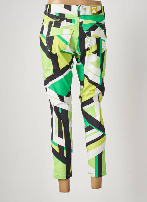 Pantalon 7/8 verde MADEMOISELLE SANS GÊNE femeie
