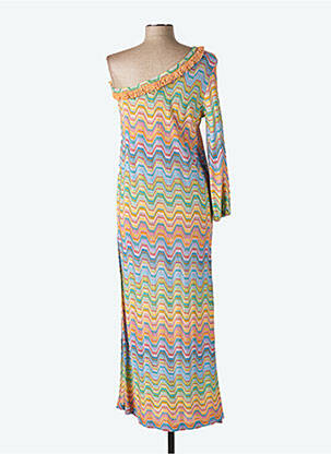 Rochie lungă mâneci lungi mâneci lungi portocalie VALERIE KHALFON femeie
