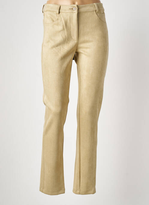 Pantalon slim verde TRICOT CHIC femeie