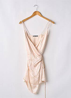 Rochie scurtă bej ZARA femeie