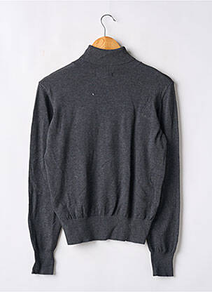 Pulover cu guler înalt strânsă pe partea de jos mâneci lungi gri H&M femeie