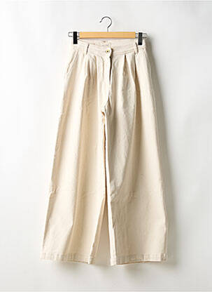 Pantalon evazat bej SESSUN femeie