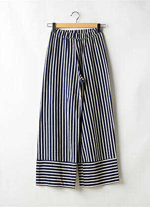 Pantalon larg talie elastică albastru SANS MARQUE femeie