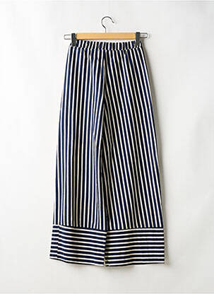 Pantalon larg talie elastică albastru SANS MARQUE femeie