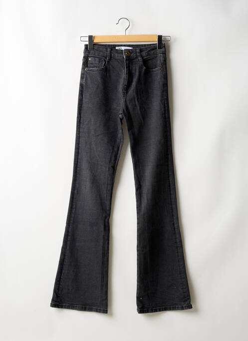 Blugi cu croială evazată gri ZARA femeie