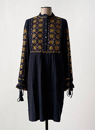 Rochie midi mâneci lungi mâneci lungi albastru ANTIK BATIK femeie