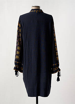 Rochie midi mâneci lungi mâneci lungi albastru ANTIK BATIK femeie