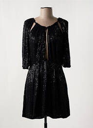 Rochie scurtă mâneci 3/4 mâneci 3/4 negru ANTIK BATIK femme