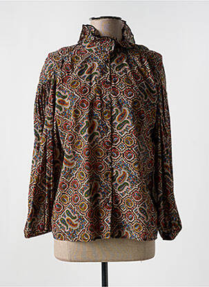 Cămașă imprimeu floral mâneci lungi negru ANTIK BATIK femeie