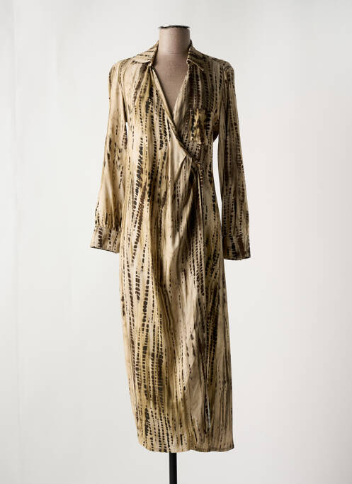 Rochie lungă bej DIEGA femeie