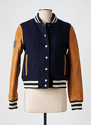 Jachete casual guler rotund albastru SERGE PARIENTE femeie