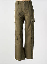Pantalon cargo talie înaltă talie înaltă verde MKT STUDIO femeie