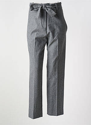 Pantalon drept croială morcov talie joasă gri ANTIK BATIK femeie