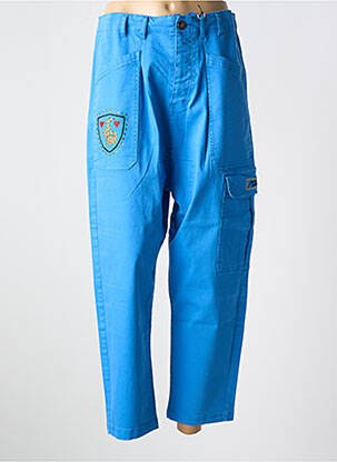 Pantalon cargo albastru ME369 femeie