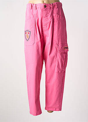 Pantalon cargo roz ME369 femeie