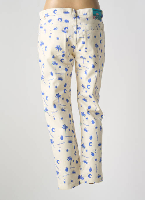 Blugi cu croială dreaptă bej MODETROTTER femeie