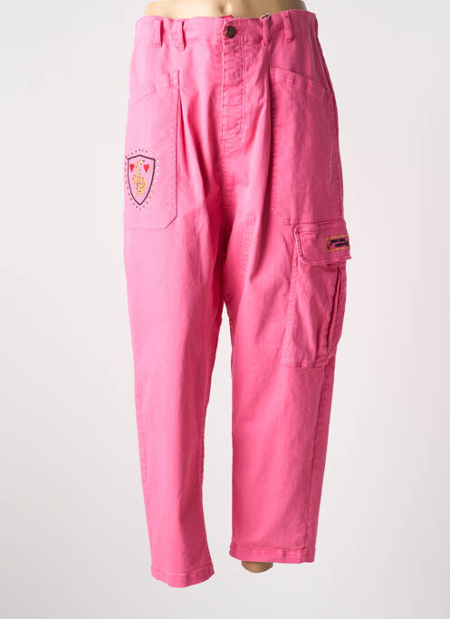 Pantalon cargo roz ME369 femeie