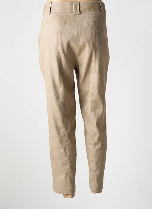 Pantalon 7/8 bej HANA SAN femeie