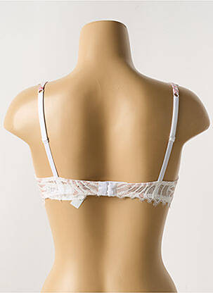 Sutien efect material satinat top sutien push-up roz ANTIGEL femeie