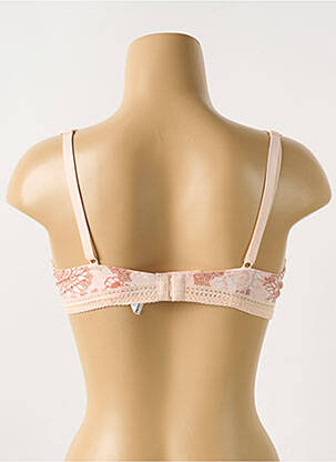 Sutien efect material satinat top sutien modelat roz ANTIGEL femeie