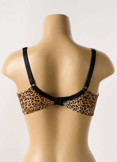 Sutien efect material satinat top sutien modelat bej ANTIGEL femme