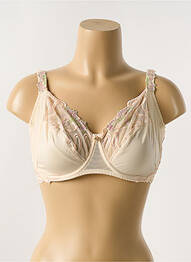 Sutien broderie sutien cupe întregi cu decolteu înalt bej LOUISA BRACQ femme