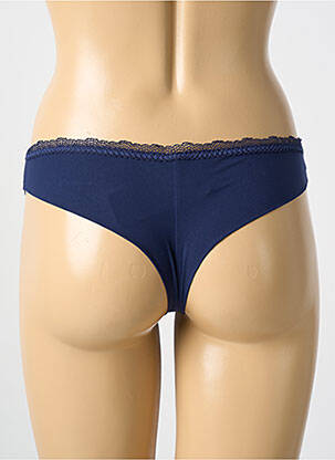 Tanga broderie albastru ANTIGEL femeie