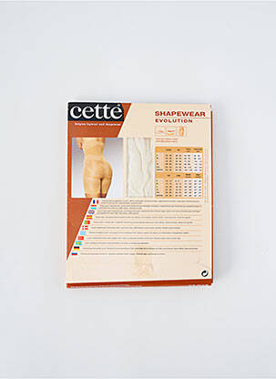Chilot modelator efect material satinat bej CETTE femeie