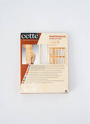 Chilot modelator efect material satinat bej CETTE femeie