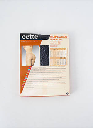 Chilot modelator efect material satinat negru CETTE femeie