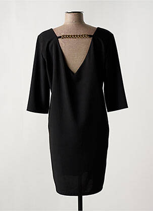 Rochie scurtă mâneci 3/4 mâneci 3/4 negru LA CROISETE femeie