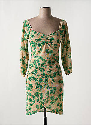 Rochie scurtă mâneci 3/4 mâneci 3/4 verde LA CROISETTE femeie