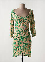 Rochie scurtă mâneci 3/4 mâneci 3/4 verde LA CROISETTE femme