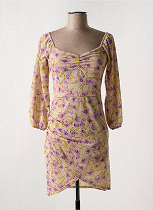 Rochie scurtă mâneci 3/4 mâneci 3/4 violet LA CROISETTE femeie